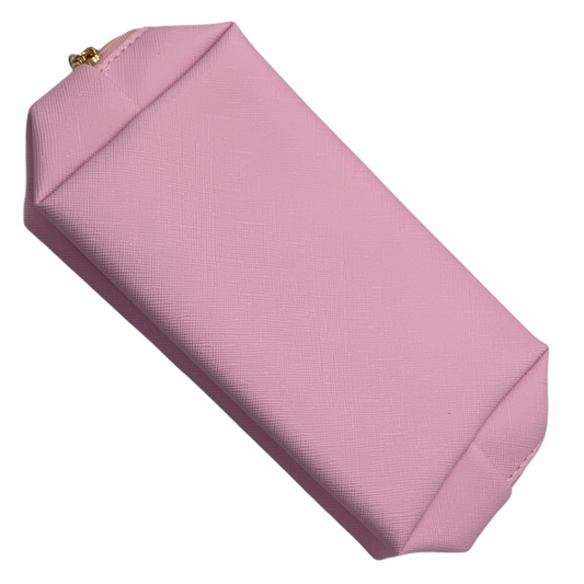 pink weather proof bag gold zipper